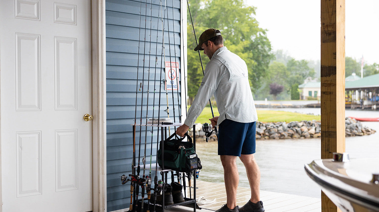 Fishing Pole Storage for Home and On-the-Go