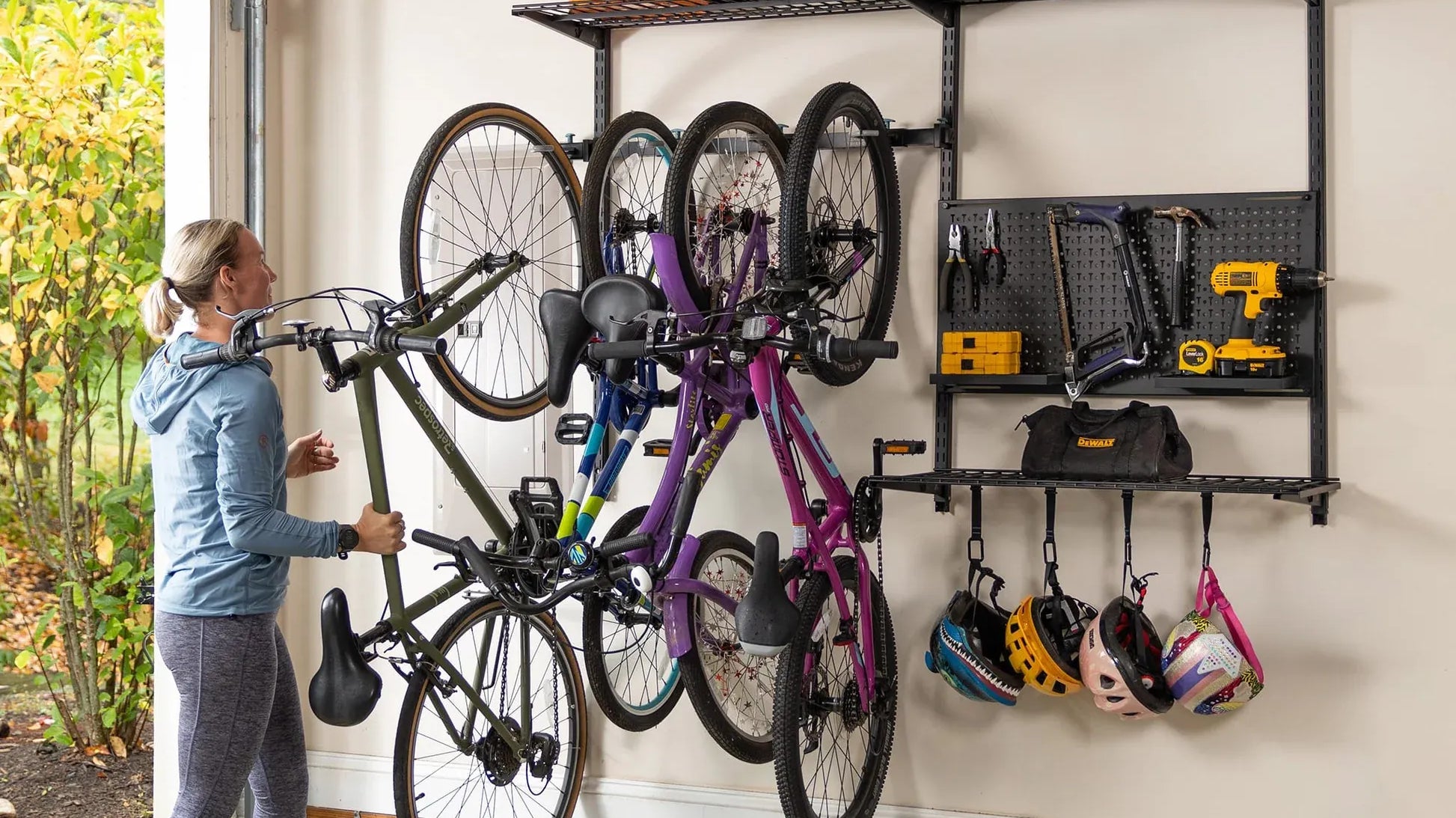 How to Hang Bikes in Your Garage