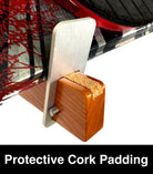 padded snowboard wall mount cradles