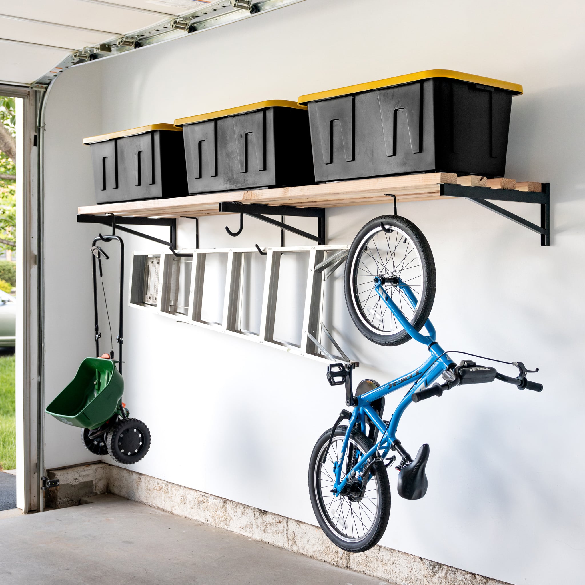 garage shelf brackets