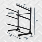 3 SUP organizer on wheels