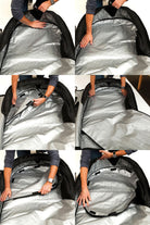 hidden surfboard pocket travel bag