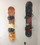 DIY snowboard wall hanger