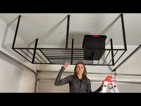 heavy duty overhead garage storage rack