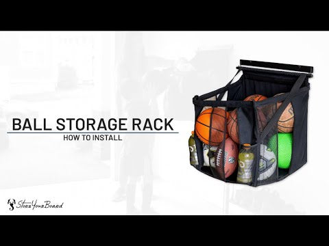 how to install ball storage rack