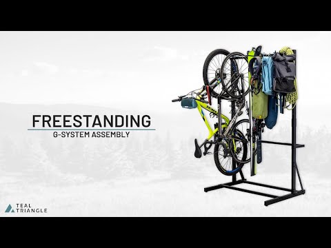 freestanding g-bike assembly