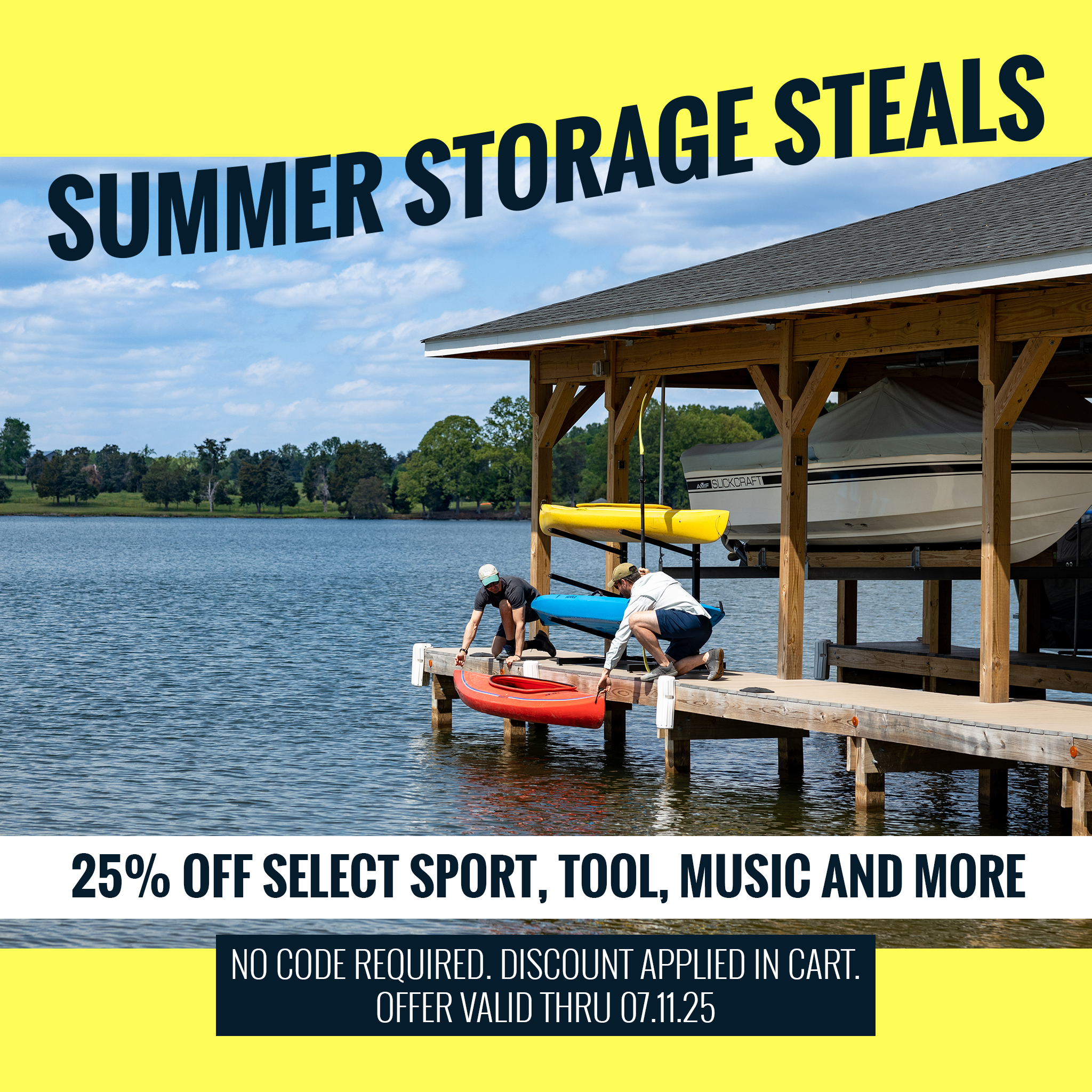 Summer Storage Sale - 25% Off