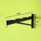 metal wall shelf support