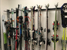organized garage skis storage 