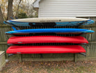 outdoor kayak wall storage rack