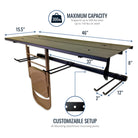 adjustable chair wall storage rack