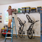 garage wall shelving
