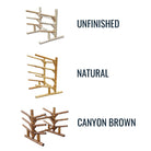 wooden outdoor kayak rack