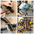 bike ski camping gear wall system organizer