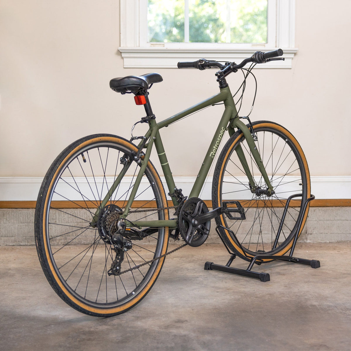 CycleStand Bike Floor Stand, No-Lift Garage Bicycle Parking, Single ...
