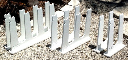 Marine grade SUP rack for docks