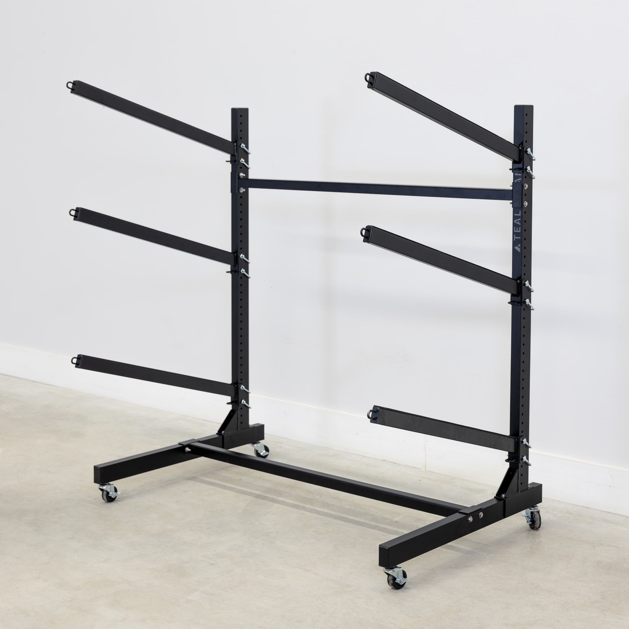 3 kayak wheeled storage rack