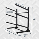 adjustable kayak rack
