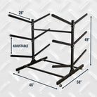 double sided kayak rack on wheels