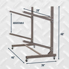 garage kayak stand on wheels