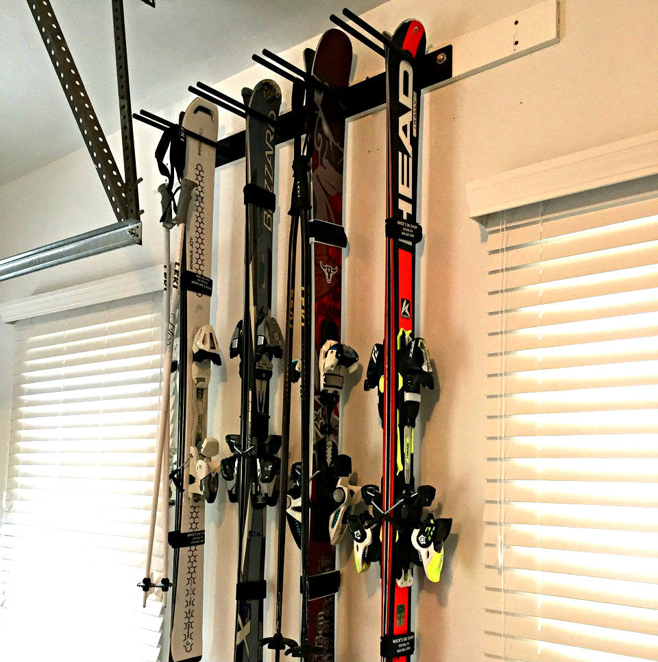 garage ski storage system