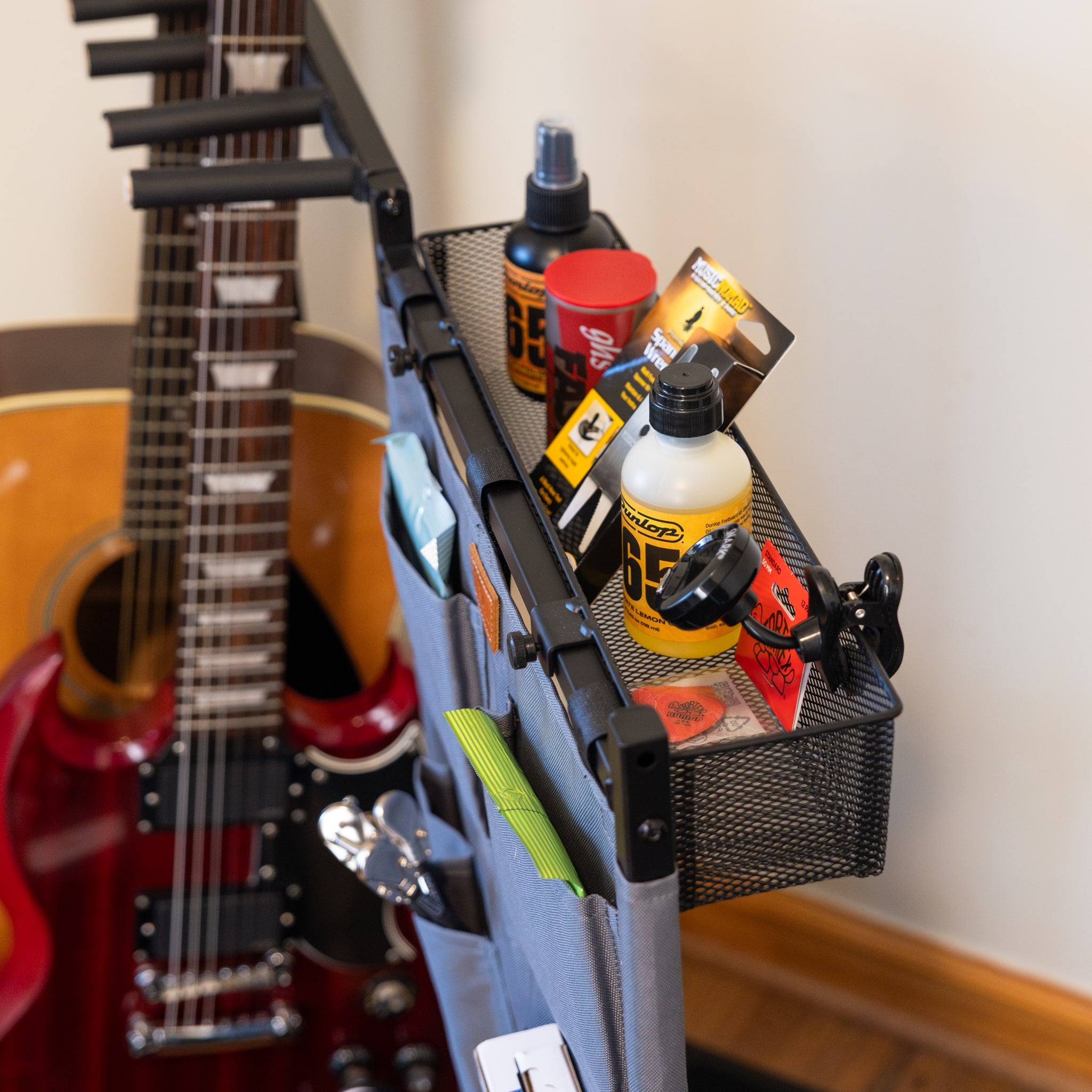 guitar accessories storage