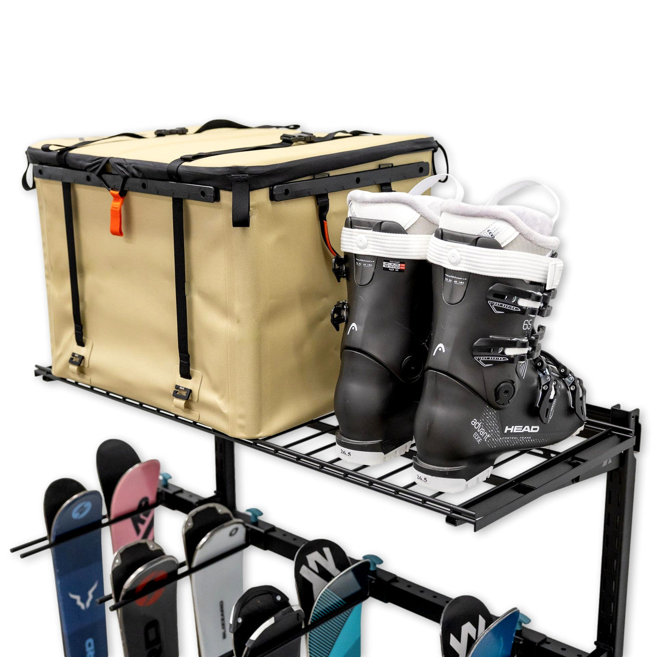 ski storage shelf